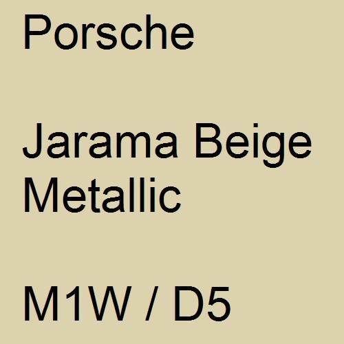 Porsche, Jarama Beige Metallic, M1W / D5.